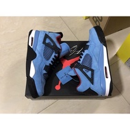 2026 Travis Scott x Air Jordan 4 University Blue/Varsity Red-Black 30847-406 Kasut Bola Keranjang I7
