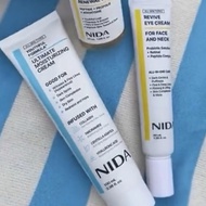ครีมบำรุงผิวหน้า NIDA 100 มล. ครีมบำรุงรอบดวงตาสูตรฟื้นฟูผิว 40 มล. สำหรับผิวหน้าและลำคอ สูตรอ่อนเยา