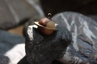 黃銅木星球項鍊