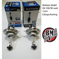 Dr.D.Fischer H4 90 Watt Car Headlight Bulbs 2pcs - Yellow