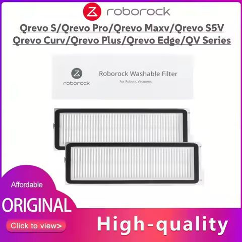 Original Roborock Qrevo Curv Washable Filter Accessories For Roborock Qrevo S/Qrevo Pro/Qrevo S5V Va