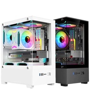 CASE COMPUTER เคสคอมพิวเตอร์ราคาถูก เคสตั้งโต๊ะATXสีดำ/สีขาว/กระจกนิรภัยด้านข้าง เคสคอมพิวเตอร์ตู้ปล