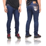 Blue black garment long jeans-men's jeans-slimfit jeans ag022006Cs5