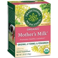 Traditional Medicinals, Organic Mother's Milk, Original with Fennel & Fenugreek, Caffeine Free, 16 W