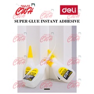 DELI 502 SUPER GLUE INSTANT ADHESIVE TRANSPARENT LIQUID MULTIPURPOSE UNIVERSAL GUM GAM CEPAT KERING 