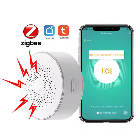 Eleopard Home Zigbee Tuya smart Linkage Security alarm Smart Life Strobe Wireless Siren