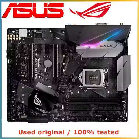 For ASUS ROG STRIX Z270E GAMING LGA 1151 DDR4 64GB Z270 M.2 NVME PCI-E 3.0 X16 motherboard