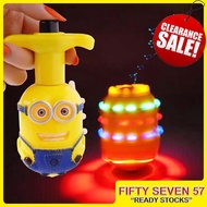Kid Child Cartoon LED Music Spinning TOP Toy Colorful Spiner Top Electric Music Gyro Spinner Toy Gas