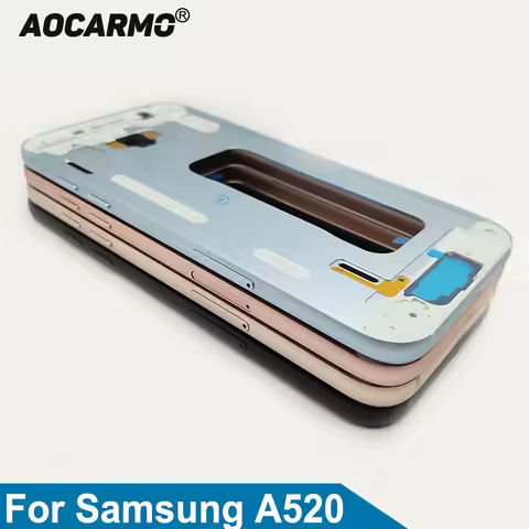 Aocarmo For Samsung Galaxy A5 2017 A520 A520F SM-A520F Middle Frame Front Bezel Frame Housing Case M