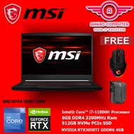 MSI GF66 11UD-1268 15.6" FHD Gaming Laptop ( I7-11800H, 8GB, 512GB SSD, RTX3050Ti 4GB, W11 )