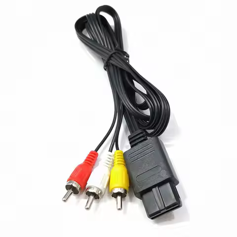 1PCS 1.7m For Nintendo 64 Audio Tv Video Cord Av Cable connector To Rca For Super Nintend Game Cube 