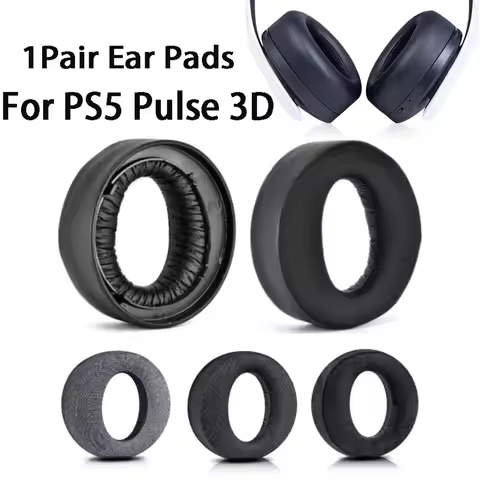 Gaming Headset Earmuff Foam Sponge Ear Cushion Ear Pads Replacement For Sony Playstation PS5 Pulse 3
