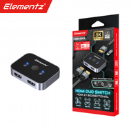 Elementz - 8K Dual HDMI Switch 雙向HDMI2.1切換器 SW28 1個裝 ***留意選項***