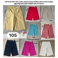 MS 105 Culottes HW Imported Stretch Cotton denima