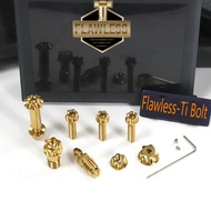 Flawless-Ti Gr5ไทเทเนียม Brembo Rcs กระบอกเบรคคลัทช์คันโยก Bolt ชุด M6 M10ม