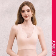 Felancy Seamless Comfort Wireless Plaid Bralette 070-040046