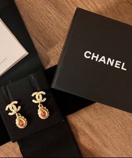 CHANEL 22K 水滴耳環