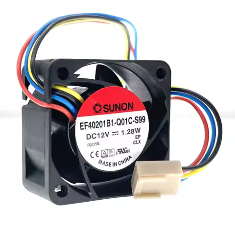 2pcs Mute 40mm 4cm 12V PWM Computer Case Cooling Fan,EF40201B1-Q01C-S99 for Sunon 40X40X20mm 1.28W 4