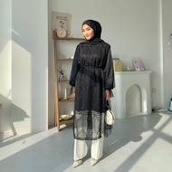 HAVA Outer Tunic Tile dot Outer/ by DEZHAF