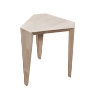 [特價]IHouse-日式實木 造型三角椅/椅凳/餐椅洗白