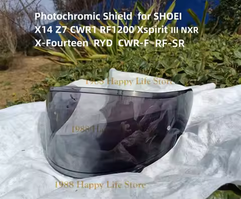 Photochromic Shield Visor for SHOEI X14 X-14 Z7 Z-7 CWR-1 NXR RF-1200 X-Spirit III X-Fourteen RYD CW