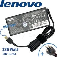 Lenovo Adapter ของแท้ Lenovo Thinkpad T440p / ThinkPad P15v Gen 1 135W USB สายชาร์จ Lenovo อะแดปเตอร