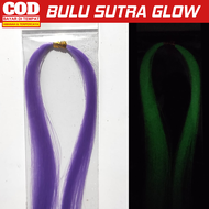 Bulu Sutra Halus Flasher GID Glow in the Dark Bukan bulu Mutiara