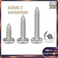 316 stainless steel [Screw] Pan Head Self Tapping Screw Screw Plastic Wood DIY  M3M3.5/M4/M5/M6【ZHDS