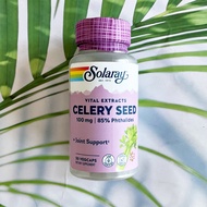 เมล็ดเซเลอรี่ Celery Seed Extract 100 mg 30 Vegcaps (Solaray®) สารสกัดจากขี้นฉ่าย