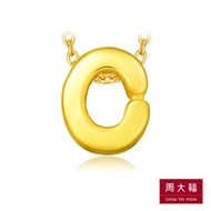 CHOW TAI FOOK 999 Pure Gold Alphabet Pendant - C