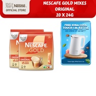[Bundle of 2] NESCAFE GOLD 3in1 Original Coffee Sachets (20 x 24g)