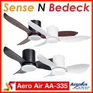 AeroAir AA335 (35/46/52 Inch) Aero Air Hugger DC Ceiling Fan with 24W Tri-color LED