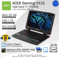 คอมพิวเตอร์โน๊ตบุ๊คมือสอง Acer VX15 Core i7-7700HQ(Gen7) CPU-i7พร้อมการ์ดจอ4GBเล่นเกมลื่นๆ คอมพิวเตอ