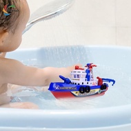 chulisia Electric Fireboat for Children, Bath Toy, Fireboat Model, Ferry for Children Ages 3 And Up