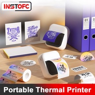 2-in-1 Thermal Printer Wireless Bluetooth Label Printer Tattoo Transfer Printer with 20pcs Tattoo Pa