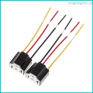 YIN H4 LED 9003 Car Headlight Bulb Holder Wire Lamp Connector Ceramic Adapter Socket