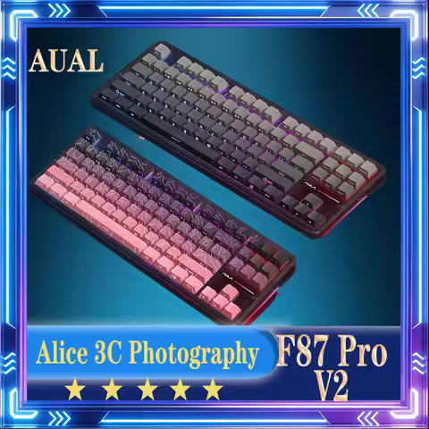 AULA F87 Pro V2 Mechanical Keyboard Wireless Bluetooth Tri Mode Low Latency E-Sports Gaming Keyboard