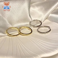 Circle earrings, niche design, plain circle earrings