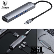 BASEUS ORIGINAL Mechanical Eye 6 in 1 HUB Type C USB Docking Station Adapter Laptop Macbook Adapter
