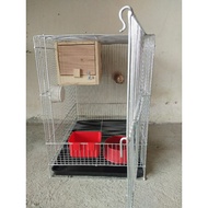 Complete set up birds cage, size 12x17x17inches