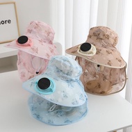 [Hot Sale]New solar-powered digital display rechargeable fan hat for outdoor sun protection, breatha