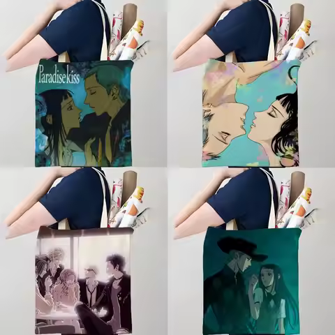 P-Paradise Kiss S-Shoujo Manga Storage Bags Canvas Double-Sided Print Tote Bag Large Capacity Should