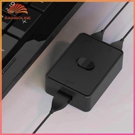 USB Switch 5Gbps KVM Switch USB 3.0 Two-Way Sharer for PC Keyboard Mouse Printer