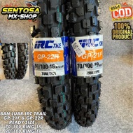 ( IRC TIRE ) TRAIL OUTER TIRE GP-22R 90/100 Ring 16 & GP-21F 70/100 Ring 19 NON TUBELESS UNIVERSAL