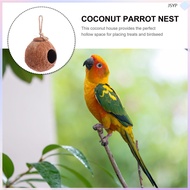 Key Budgie Coconut Bird House for Cage Nest Hut Birdhouse Ai  junshaoyipin