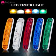 Ladysasa 12V- 80V 6LED Trailer Side Clearance Marker Lamp Warning Lens Flashing Lights Truck Side Ma