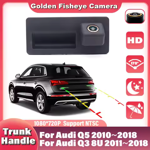 170°HD CCD Waterproof 1080×720 Rear View Camera For Audi Q5 2010~2018 Q3 8U 2011~2016 2017 2018 Car 