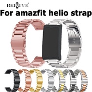 Beiziye For amazfit helio strap stainless steel watchband