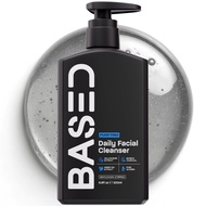 BASEDDailyFacialCleanserforMen-DeepCleaningFormulawithBambooCharcoal&WillowBark-RemovesBuildupWithou