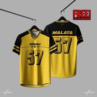 NFL Jersey Malaysia Harimau Malaya Edition Oversize Unisex Shirt 【Free Custom Name &amp; Number】